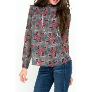 Downeast Smock the Halls Blouse SMALL NWT